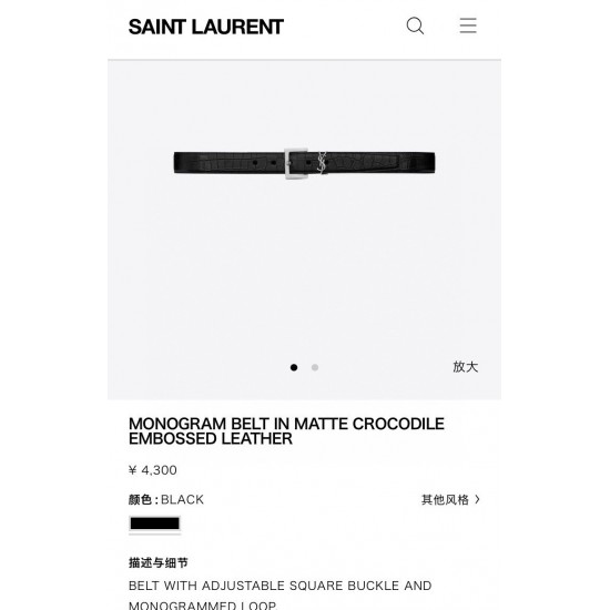 YSL Belts
 Top Quality