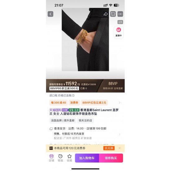 YSL Jewelry Necklace