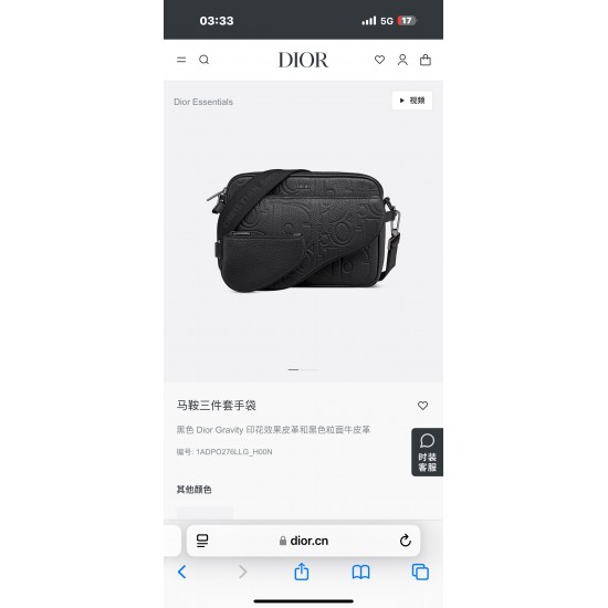 Dior Bags Top Quality
Saddle Set 23.3 x 16.5 x 4.3